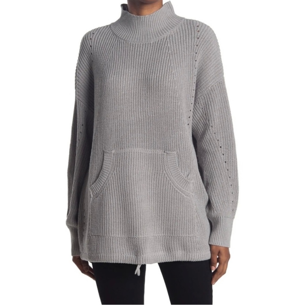 RDI Ribbed Tunic Gray Sweater (Size M)